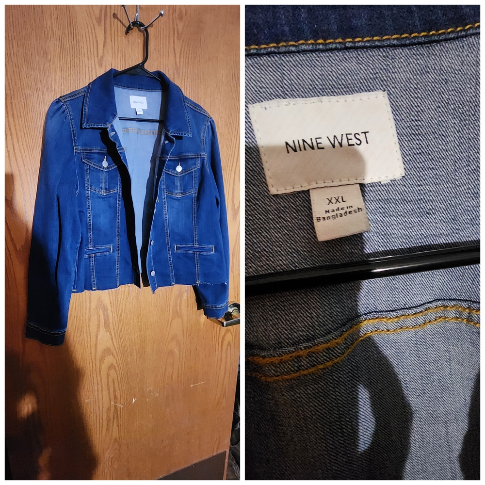 Nine West Indigo Denim Jacket XXL